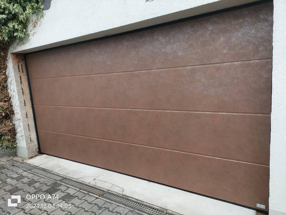 Sektionaltor Braun Lederoptik Karlsruhe