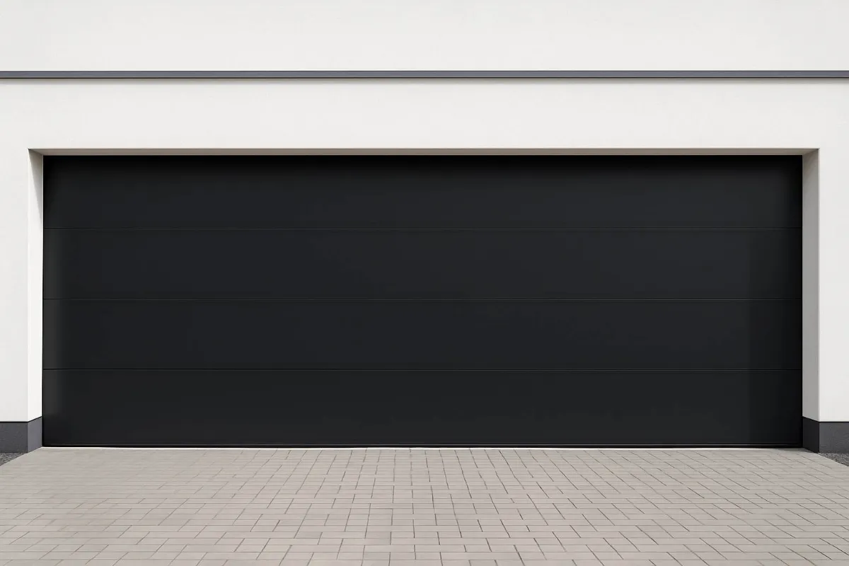 Sektionaltor schwarz RAL 9005