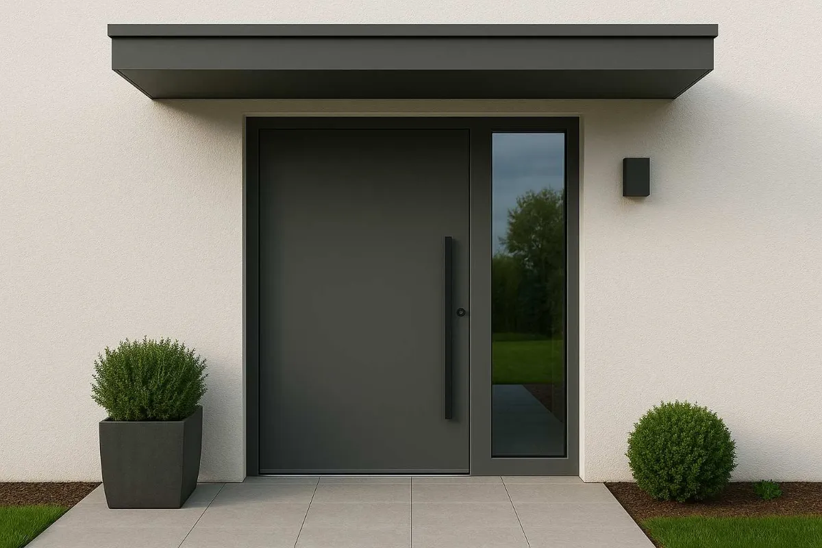 Haustür Aluminium Quarzgrau Karlsruhe